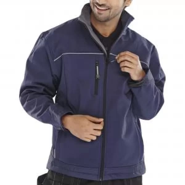 Click Soft Shell Jacket Navy Blue 2XL