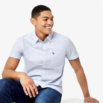 Jack Wills Stableton Stripe Oxford Shirt - Blue