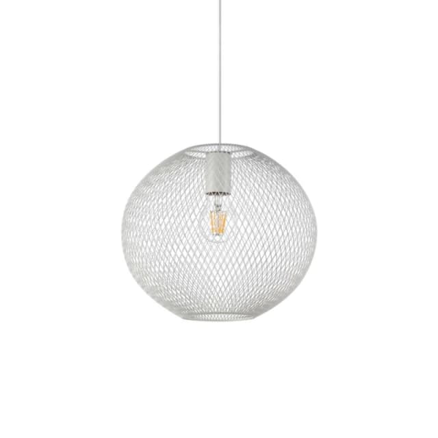 IDEAL LUX Ideal Lux - Net Wire Frame 29cm Pendant Ceiling Light White 8021696328102