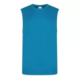 AWDis Just Cool Mens Smooth Sports Vest (S) (Sapphire Blue)