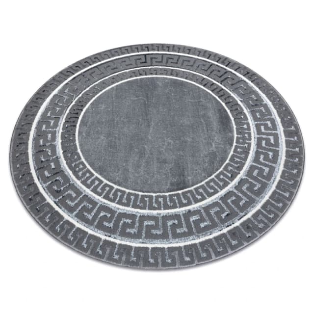 RugsX Allure Rug in Grey Size: 120cm diameter Grey Unisex 120cm diameter