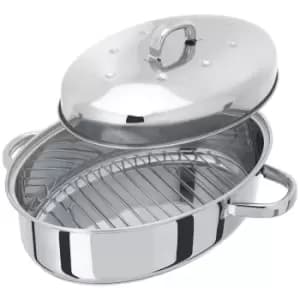 Judge Speciality Cookware Oval Roaster With Rack 32x22x15cm