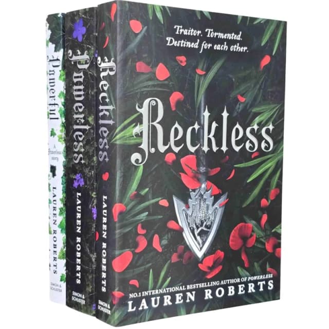 Powerless Trilogy Lauren Roberts 3 Book Set Powerless Powerful Reckless Complete Edition Lauren Roberts Books