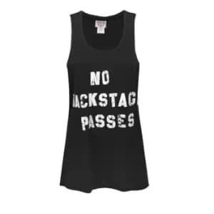 Junk Food Womens/Ladies No Backstage Passes Vest (L) (Black)