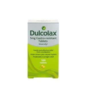 Dulcolax 5mg Tablets - 100 Tablets