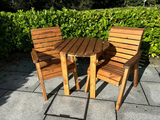 Charles Taylor Trading Thatcham Two Seat Diner Set in Brown Brown Unisex