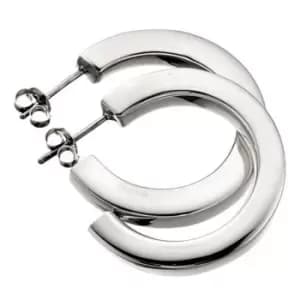 Beginnings Sterling Silver E484 Hoop Earrings