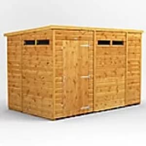 Power Garden Shed 106PPSS Golden Brown 10x6
