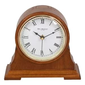 Wooden Barrel Mantel Clock 23cm
