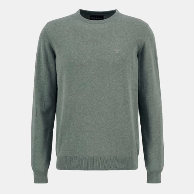 Barbour Mens Crew Neck Sweater Thyme SG14 male M