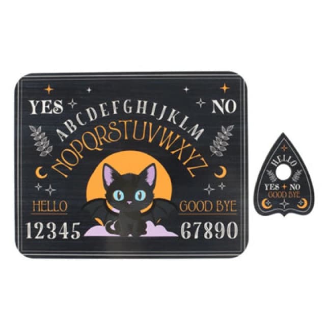 Something Different Something Different Cute and Creepy Bat Cat Talking Board in Black One Size Unisex 5063750960364