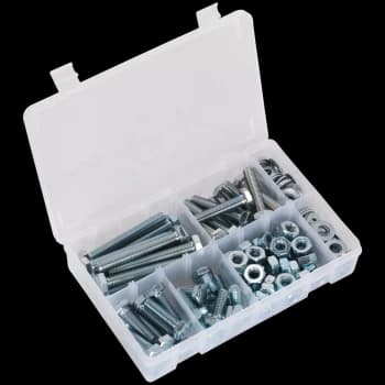 Sealey High Tensile Set Screw, Nut and Washer Assortment M10 Pack of 150