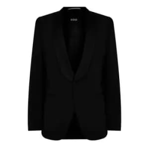 Boss Single Breasted Suit Jacket - Black