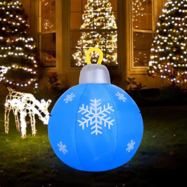 LIFE IDEAS 120cm Christmas Ball Decoration Blue unisex One size