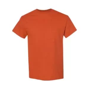 Gildan Mens Heavy Cotton Short Sleeve T-Shirt (Pack Of 5) (M) (Antique Orange)