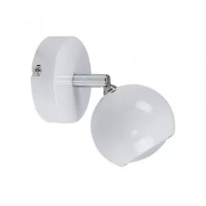 Mini Single Retro Eyeball Spotlight in White