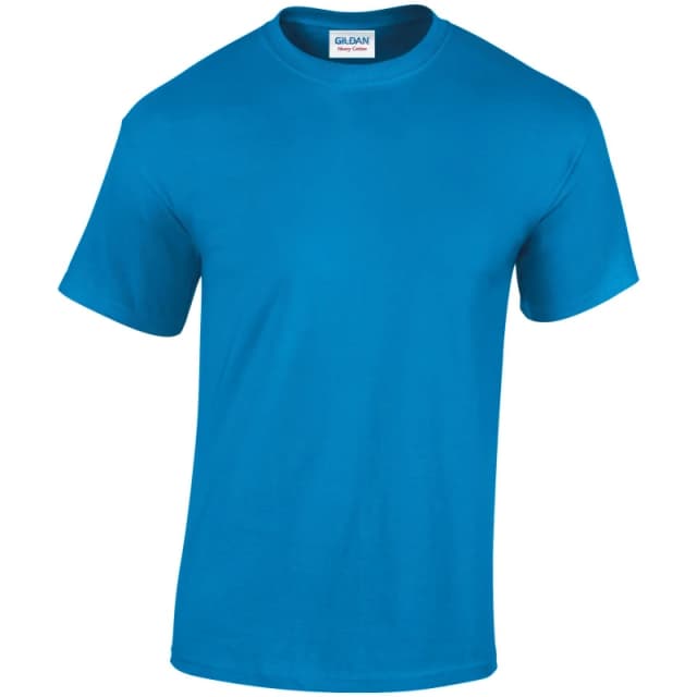Gildan Mens Heavy Cotton T-Shirt in Blue Size: Large Blue Male L