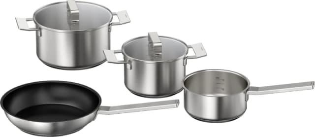 NEFF Z9404SE0 4 Piece Induction Pan Set - Stainless Steel
