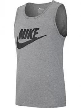 Nike Icon Futura Tank - Grey/Black, Size S, Men