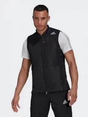 adidas Adizero Vest, Black, Size L, Men