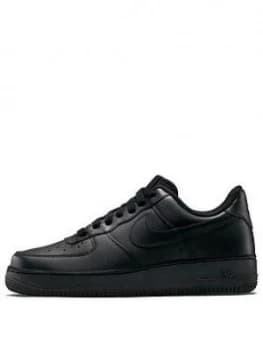 Nike Air Force 1 '07, Black, Size 3, Women