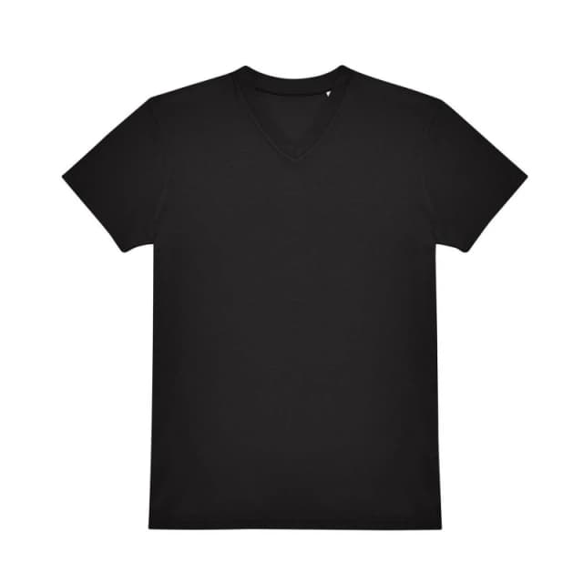 B&C Mens Plain Navy T-Shirt in Black Size: XS Black Male XS