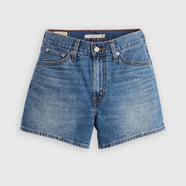 Levis Womens Mom Denim Shorts Cool City Whip female 25 L32