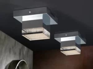 Prisma Integrated LED Flush Ceiling Light Chrome