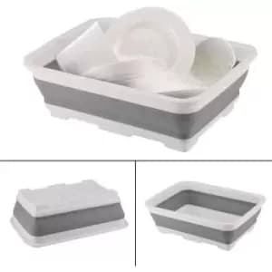 Collapsible Washing Up Basin Laundry Basket Camping Caravan Space Saving Folding Container (7L Collapsible Washing Up Basin)