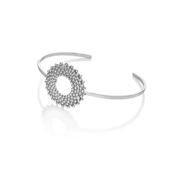 Hot Diamonds Sterling Silver Blossom Bangle DC189