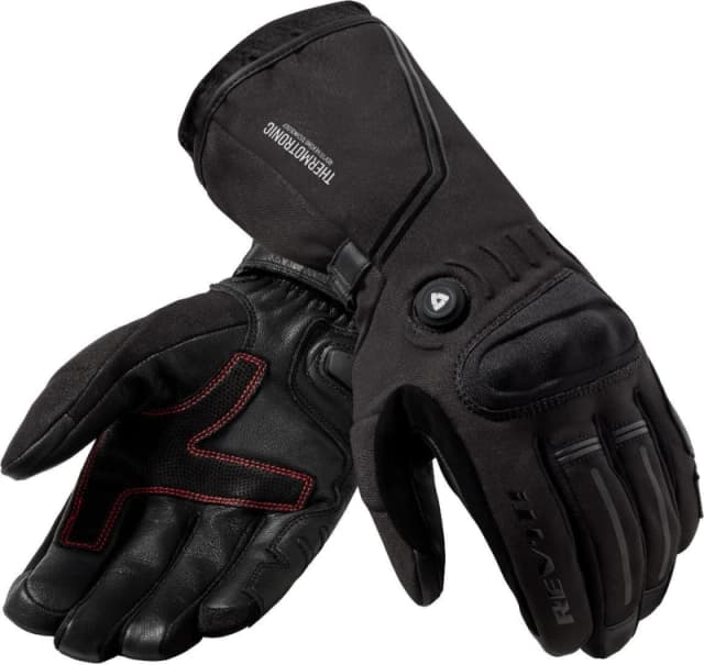 REV'IT! Liberty H2O Black Heated Gloves Size 2XL