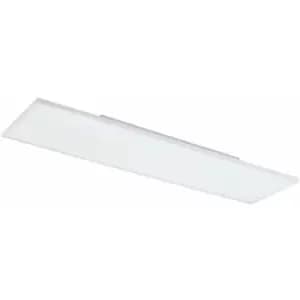 Loops - Wall / Ceiling Light White 1200mm Slim Strip Panel 33W Built in LED 4000K