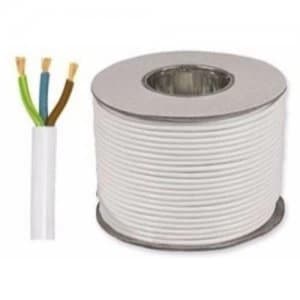 Zexum 4mm 3 Core White Cable Flexible 3183Y