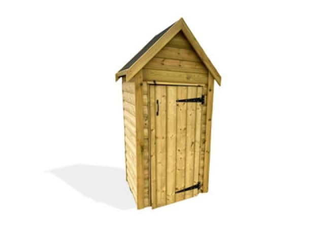 Churnet Valley Garden Furniture Ltd Tall Garden Store Tool Shed - Timber - L80 X W183 X H80 Cm - Minimal Assembly Required
