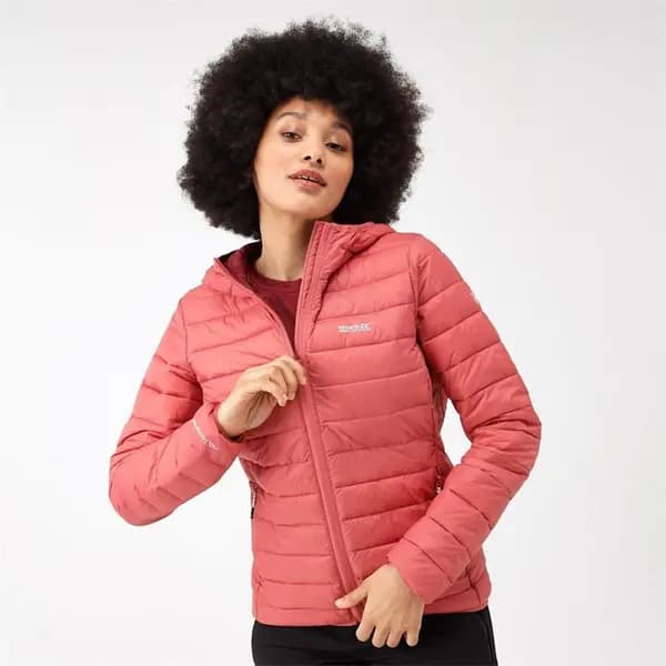 Regatta Womens Hooded Marizion Jacket - Mineral Red(Rumba Red) 14