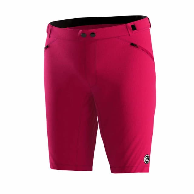 Bicycle Line Womens IMOLA S2 Baggy Knee Length Zip Pockets MTB Shorts Fuchsia female 8 (XS)
