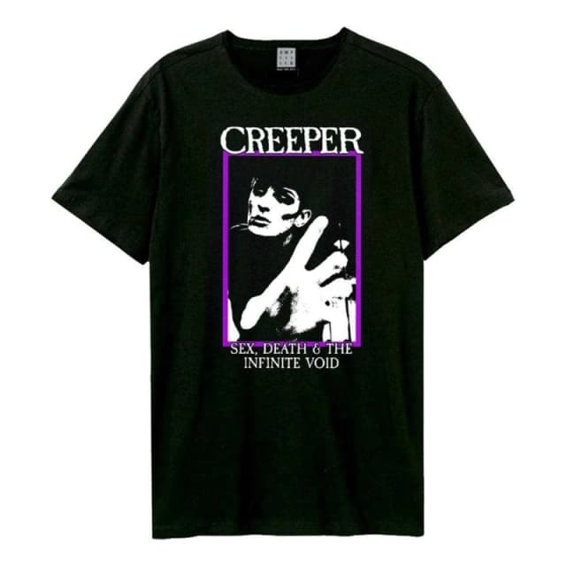 Amplified Amplified Men Sex Death & The Infinite Void Creeper T-Shirt in Black Size: X-Small Black XS Male 5063852064212