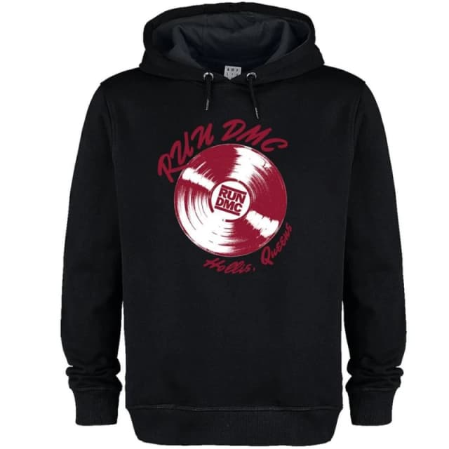 Amplified Mens Rrd Run DMC Hoodie in Black Size: XS Black Male XS