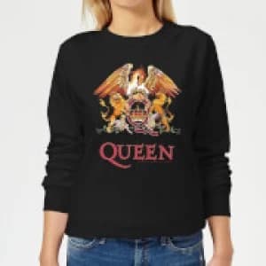 Queen Crest Womens Sweatshirt - Black