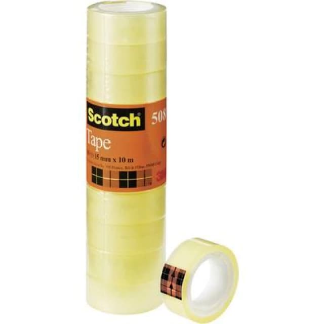 Scotch Scotch FT-5100-9661-1 5081510 Tape Transparent (L x W) 10 m x 15mm 10 pc(s) 5081510