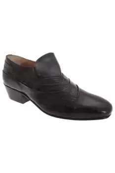 Folded Vamp Tab Full Leather Reptile Shoes