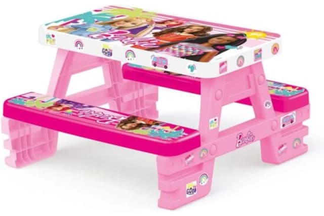 Dolu Barbie Picnic Table for 4 - Pink Pink female