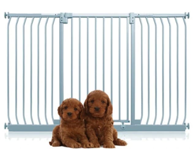 Bettacare Extra Tall Elite Dog Gate, 161Cm - 170Cm, Matt Grey, Extra Tall 96.8Cm In Height, Pressure Fit Pet Gate