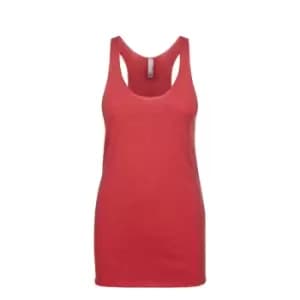 Next Level Womens/Ladies Tri-Blend Racer Back Tank Top (XS) (Vintage Red)