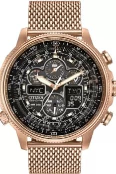 Mens Citizen Navihawk AT Alarm Chronograph Radio Controlled Watch JY8033-51E