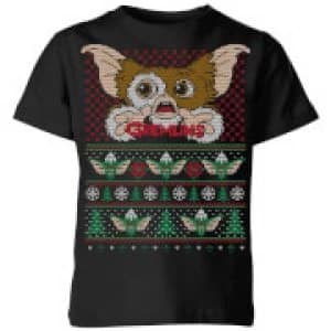 Gremlins Ugly Knit Kids Christmas T-Shirt - Black - 11-12 Years