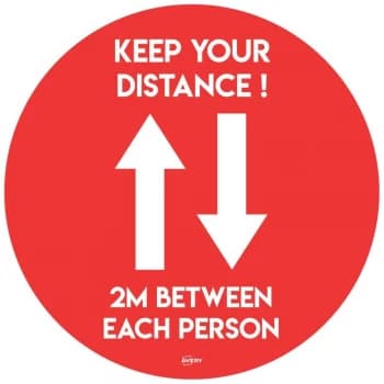 Avery Red Distnc Circular Flr StckPack of 2