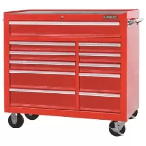 Kennedy 11-Drawer Extra Large Tool Roller Cabinet with Four Castor Wheels and Si