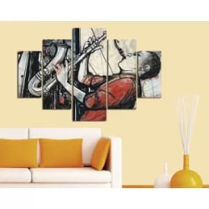 ST070 Multicolor Decorative MDF Painting (5 Pieces)