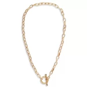 Olivia Burton Bejewelled Gold Tone T-Bar Necklace
